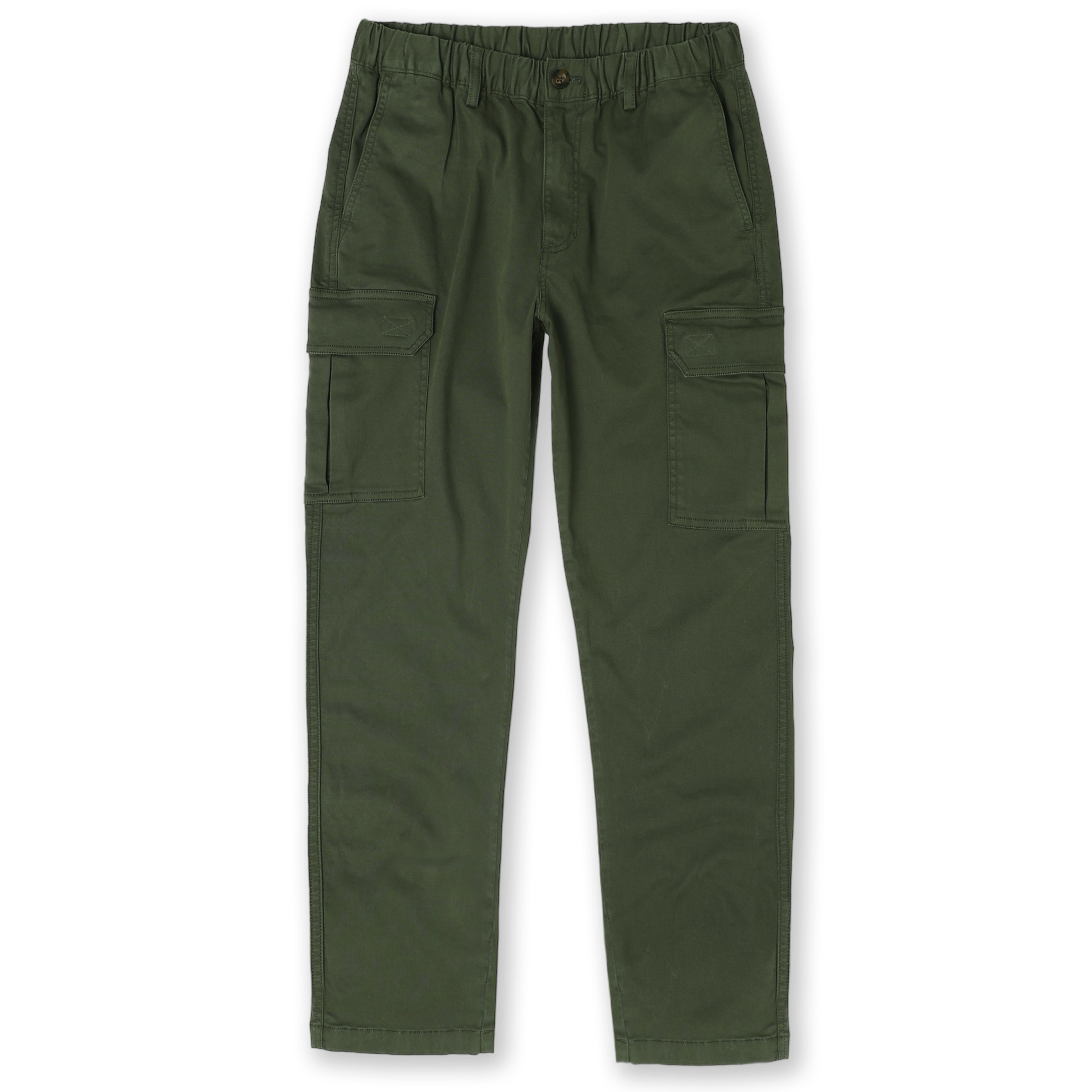 Thick Warm Cargo Stretch Pants Men Autumn Winter Military