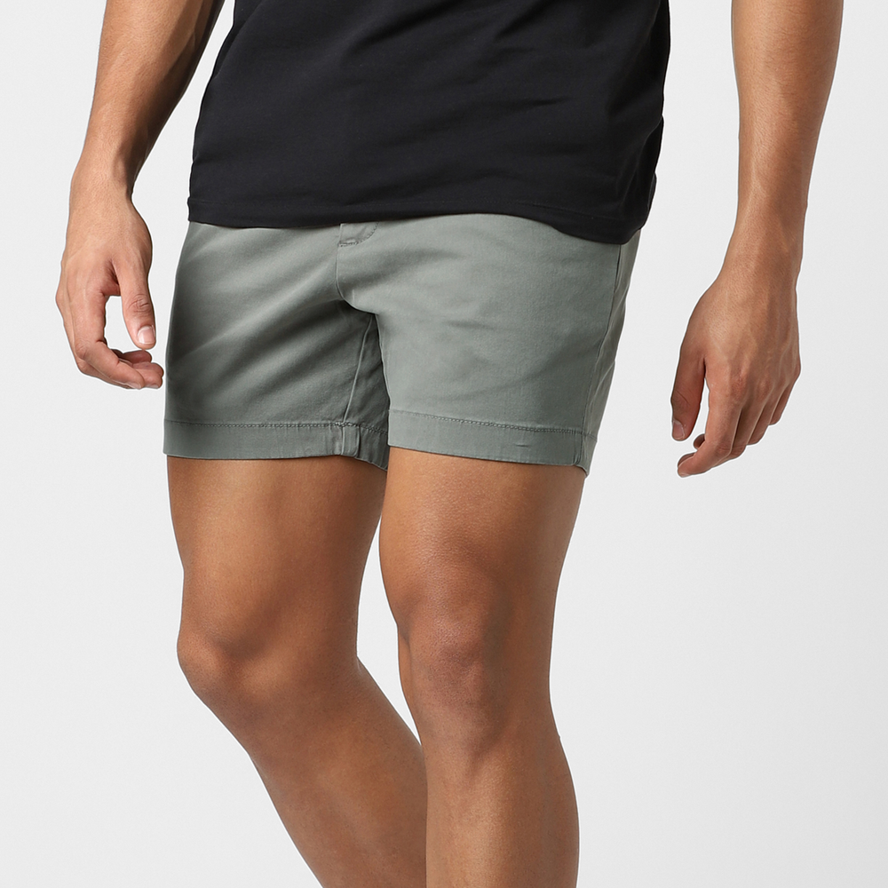 Stretch Chino Short 5 side on model