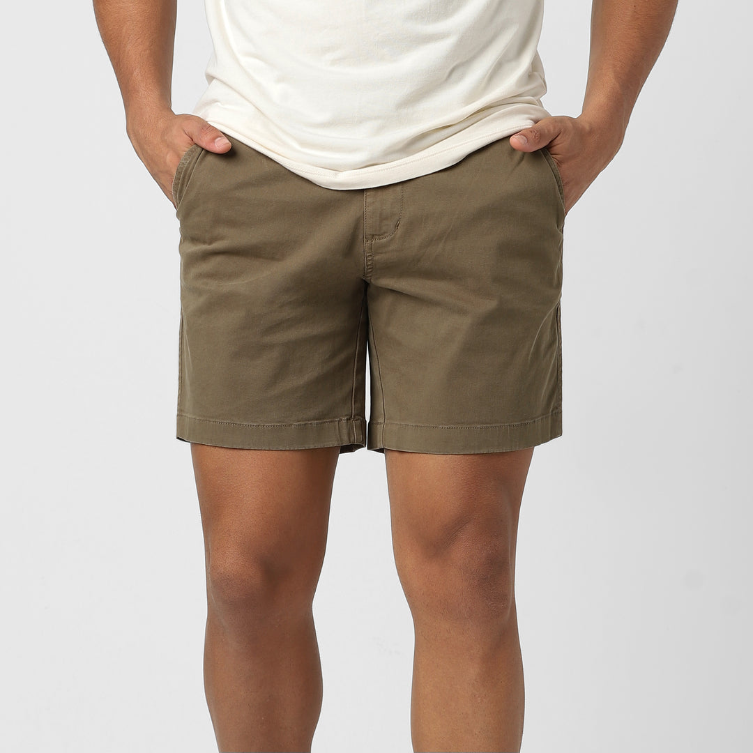 Stretch Short Desrt 7" front on model