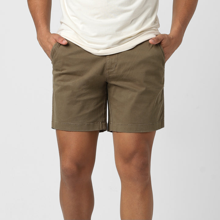 Stretch Short Desrt 7" front on model