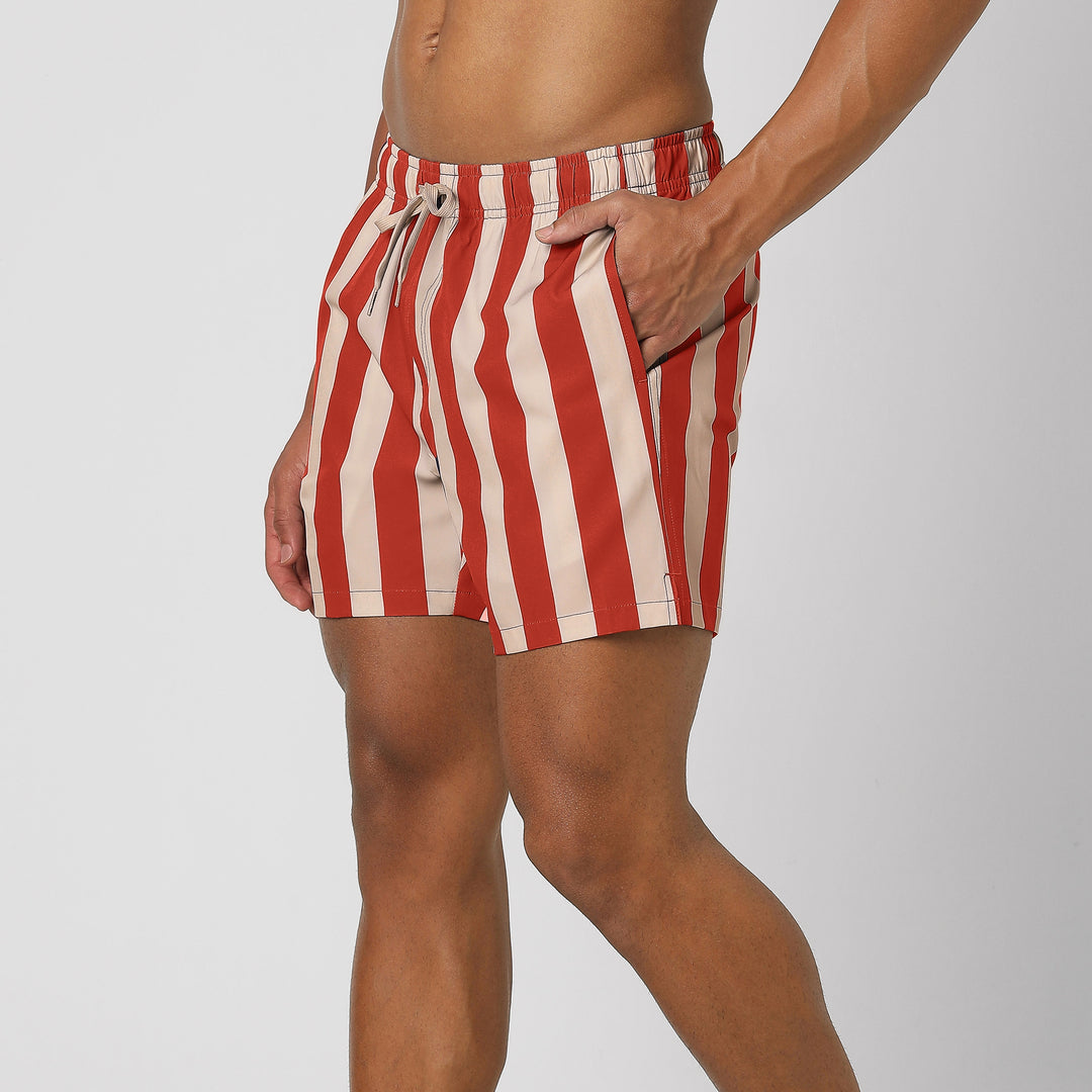 Stretch Swim 5 Hampton Stripe side on model