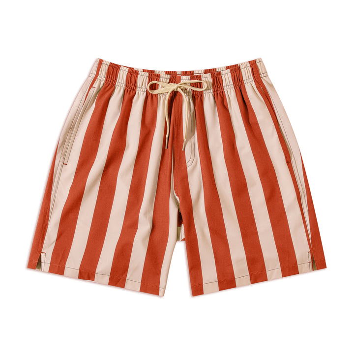 Stretch Swim 7 Hampon Stripe front flat