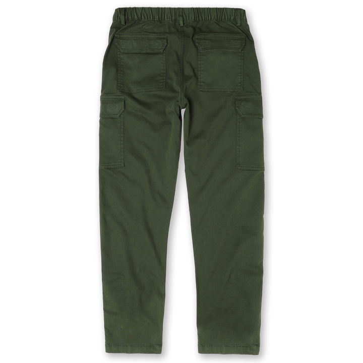 Stretch Cargo Pant Military Green back