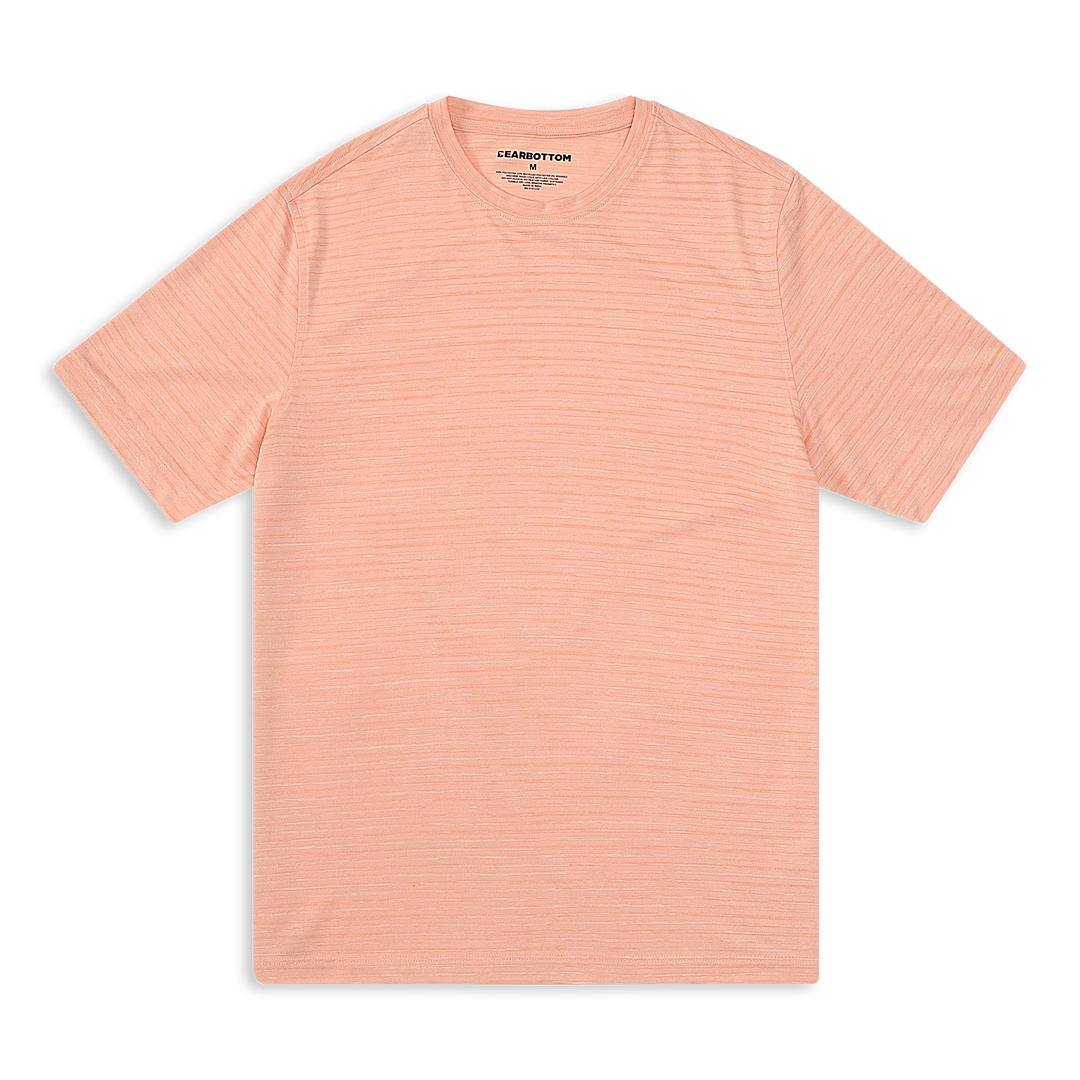 Stride Tee Coral front
