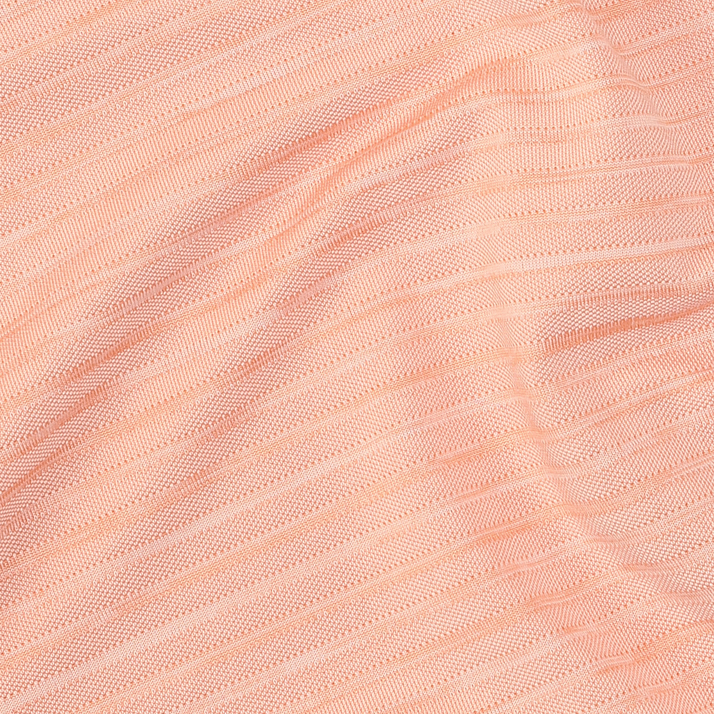 Stride Tee Coral close up fabric