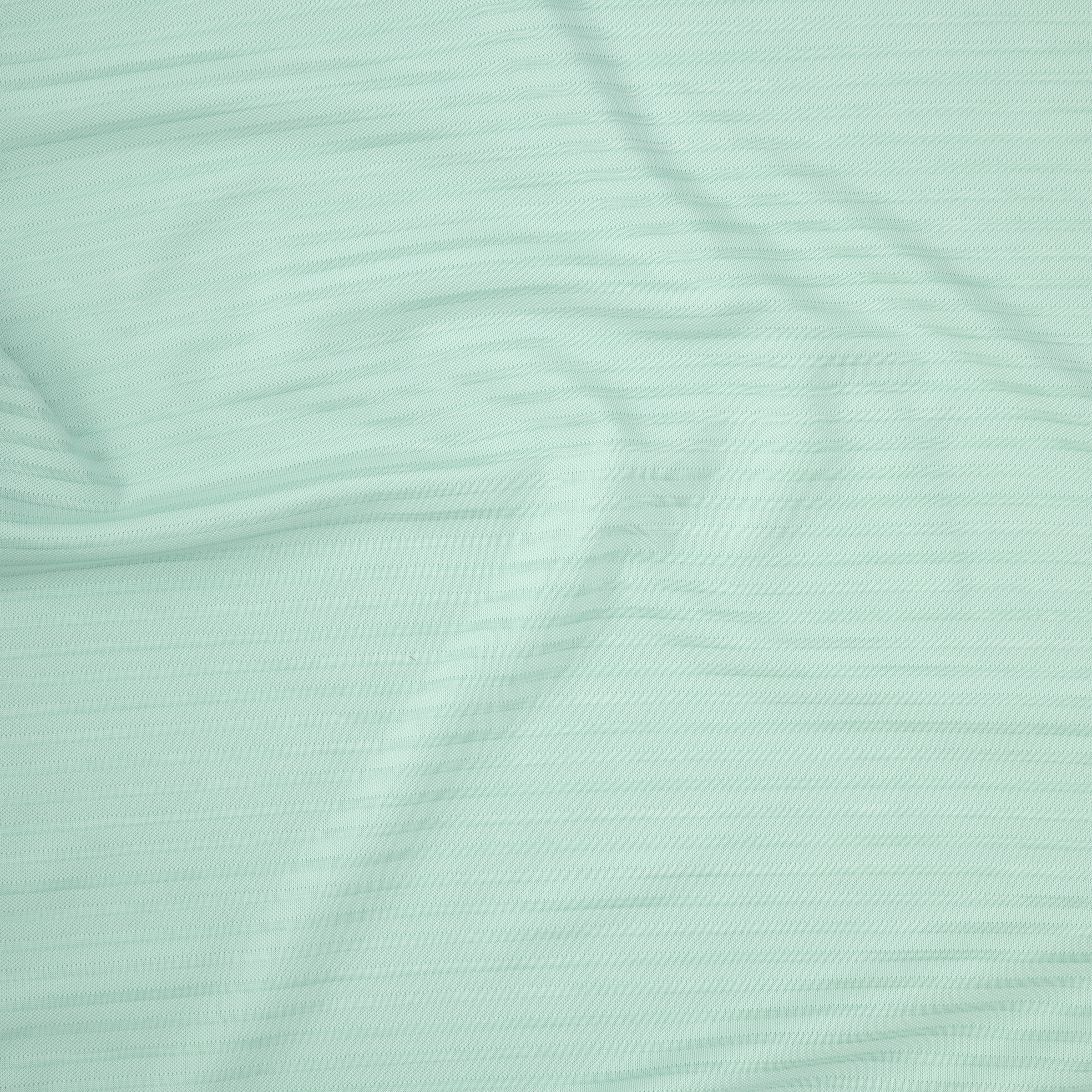 Stride Tee Mint Stripe close up of fabric texture