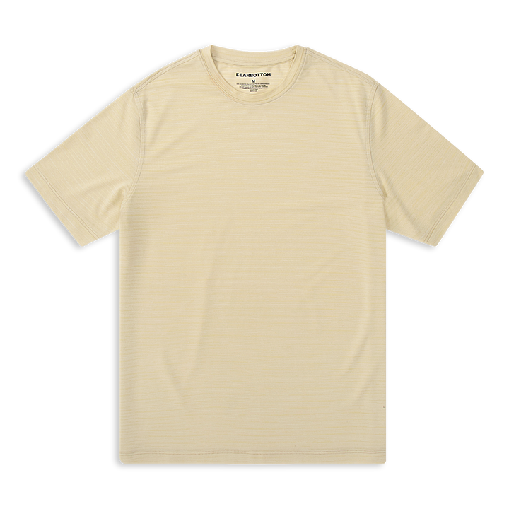 Stride Tee Sand front