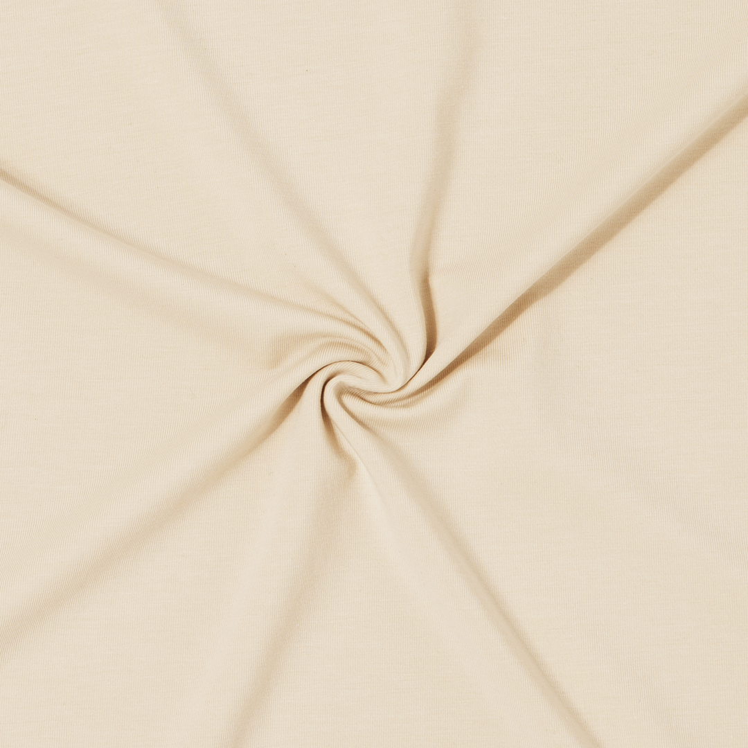 Supima Curved Tee Bone fabric detail