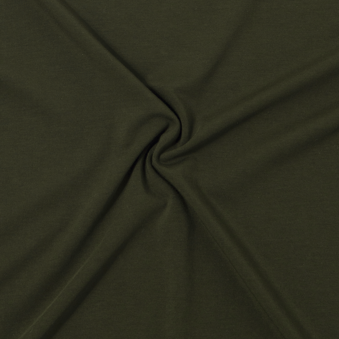 Supima Curved Tee Dark Pine fabric detail