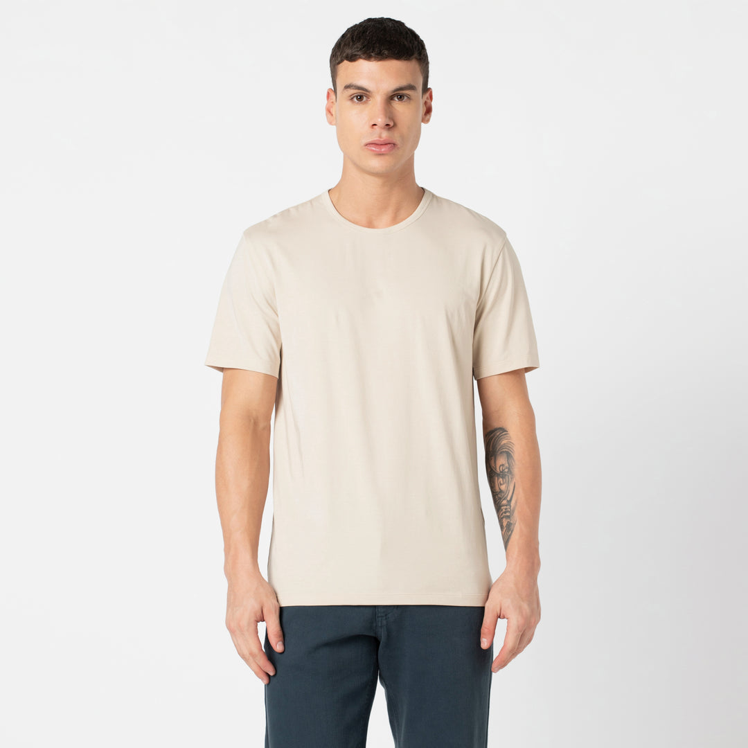 Supima Tee Bone front on model