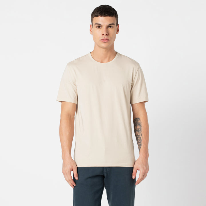 Supima Tee Bone front on model