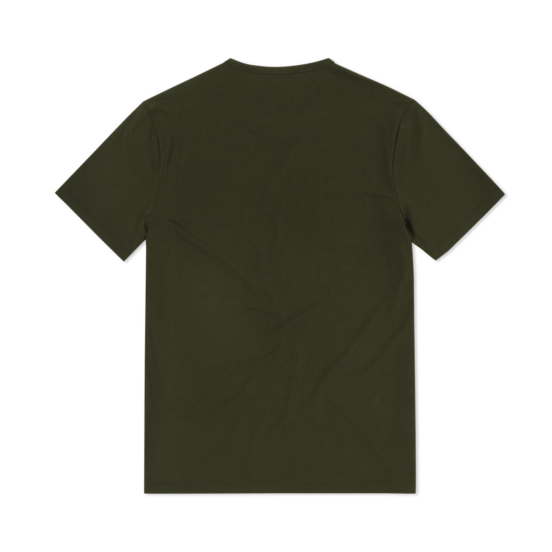 Supima Tee Dark Pine back flat 