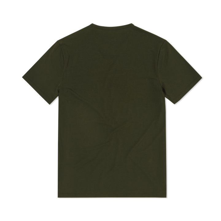 Supima Tee Dark Pine back flat 