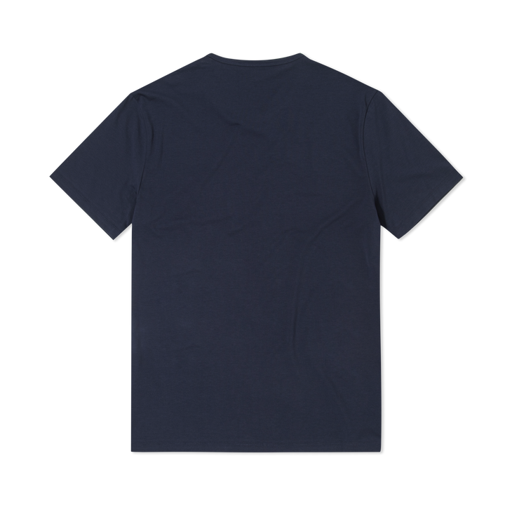 Supima Tee Navy back flat