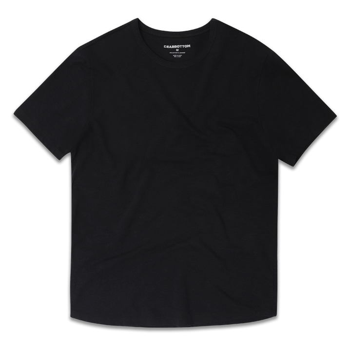 Supima Curved Tee Black