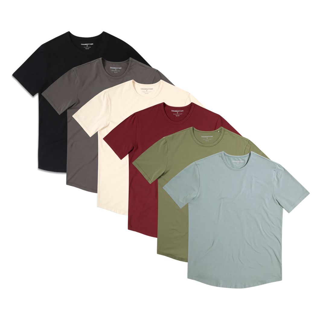 Supima Curved Tee 6 Pack