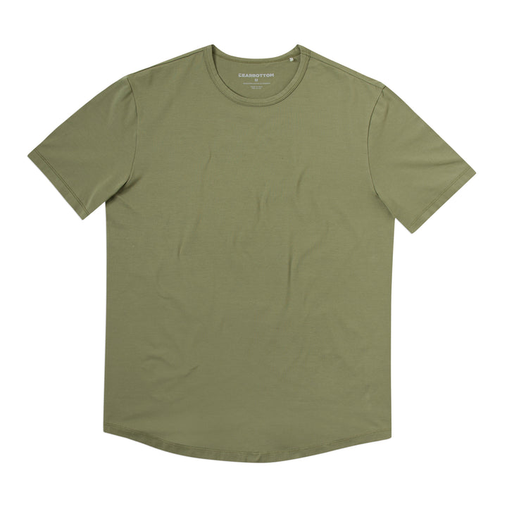Supima Curved Tee Fern front