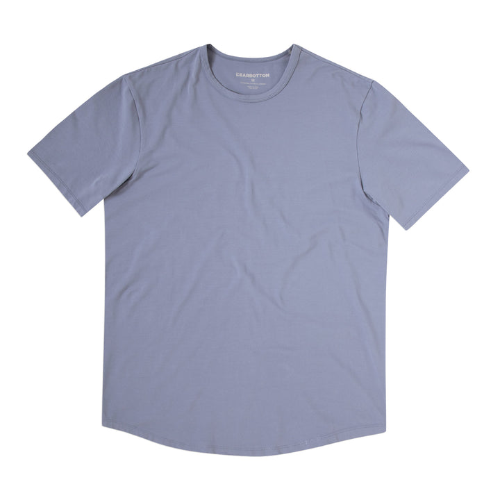 Supima Curved Tee Flint front