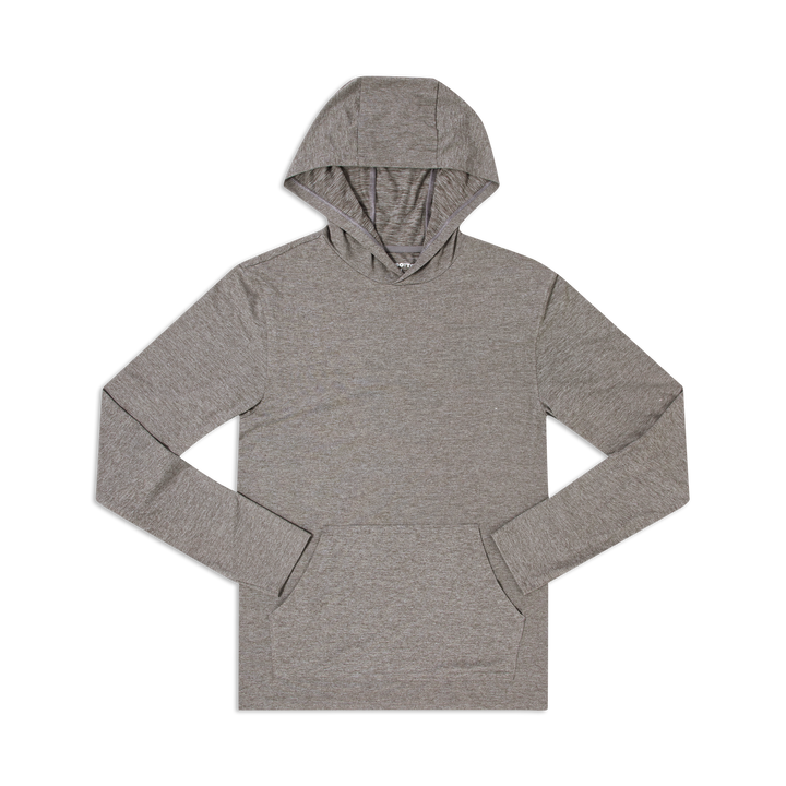 Tech Hoodie Grey Flat Front