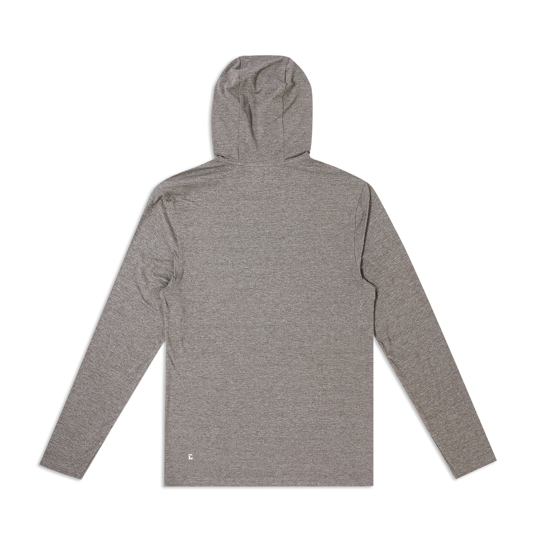 Tech Hoodie Grey back on model
