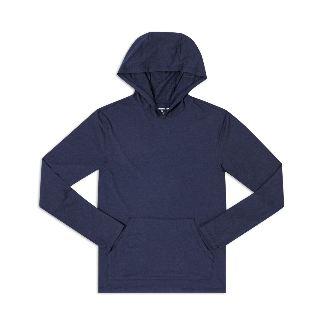 Tech Hoodie Navy Flat front