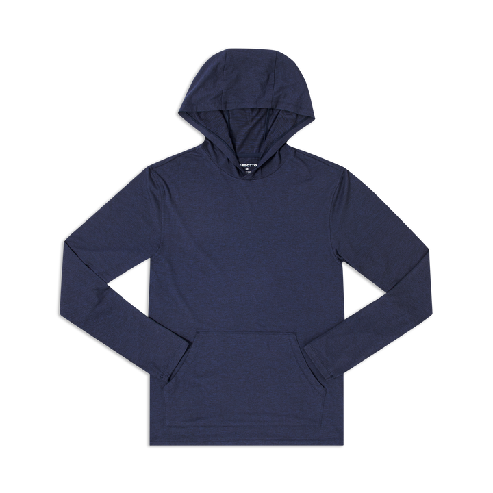 Tech Hoodie Navy Flat front