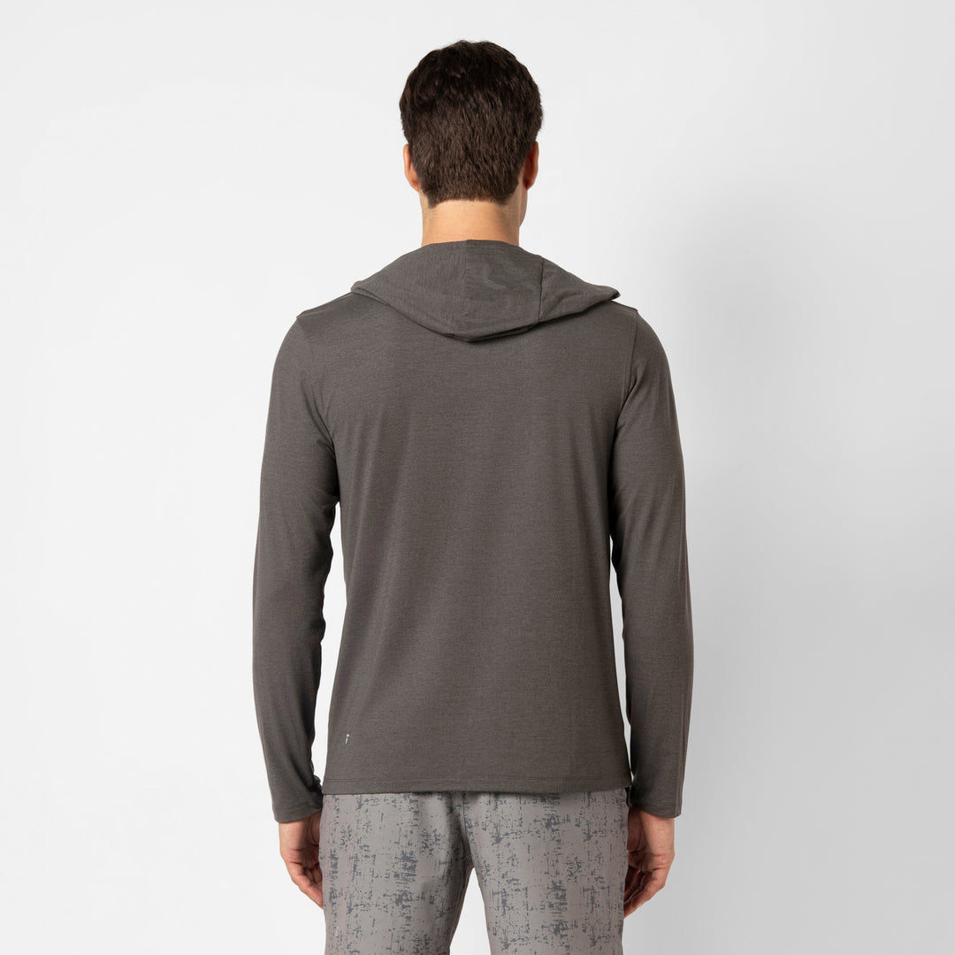 Tech Hoodie Shadow back on model