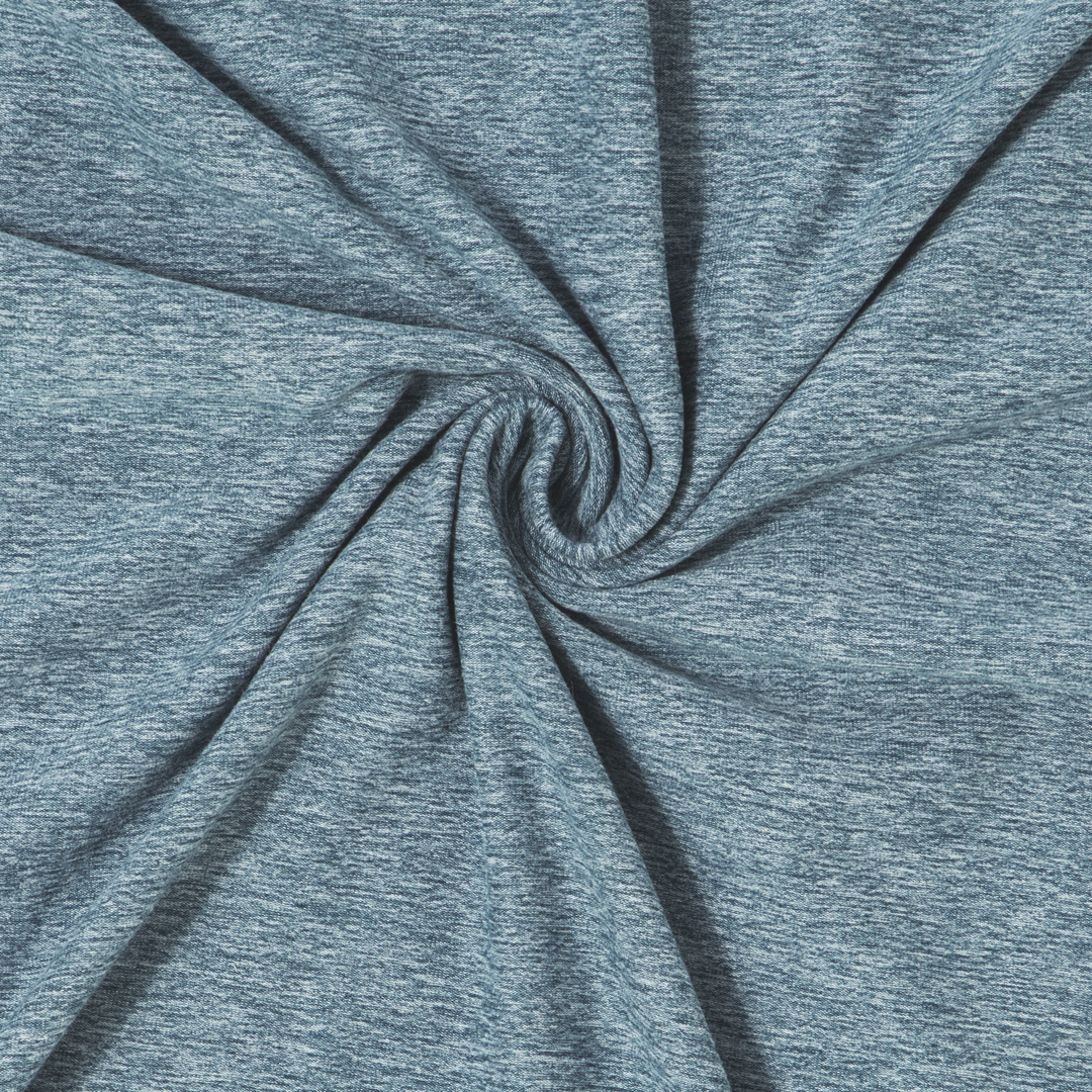Tech Long Sleeve Tee Dark Lagoon fabric detail