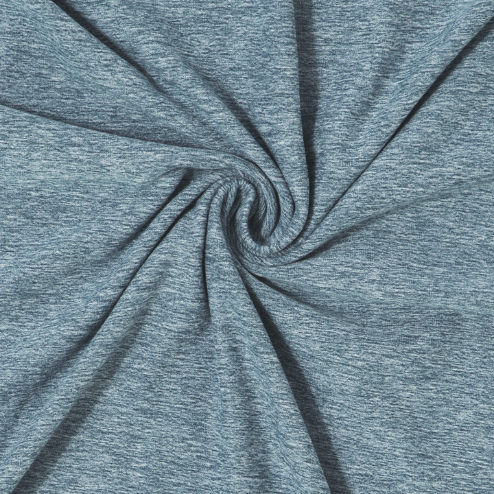 Tech Long Sleeve Tee Dark Lagoon fabric detail