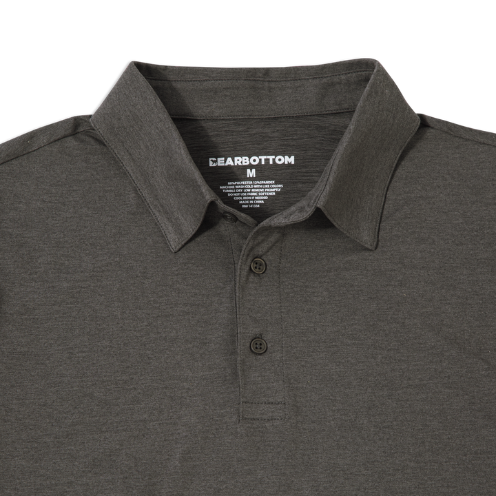 Tech Polo Shadow close up fabric