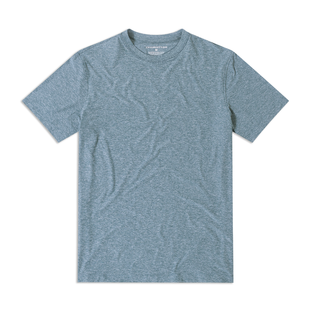 Tech Short Sleeve Tee Dark Lagoon front flat