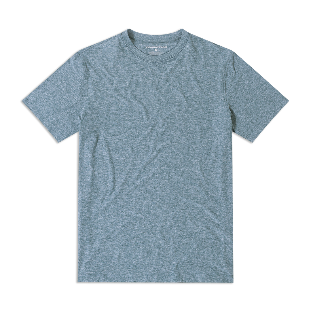 Tech Short Sleeve Tee Dark Lagoon front flat