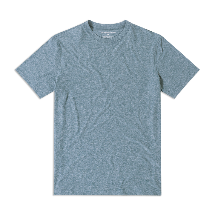 Tech Short Sleeve Tee Dark Lagoon front flat