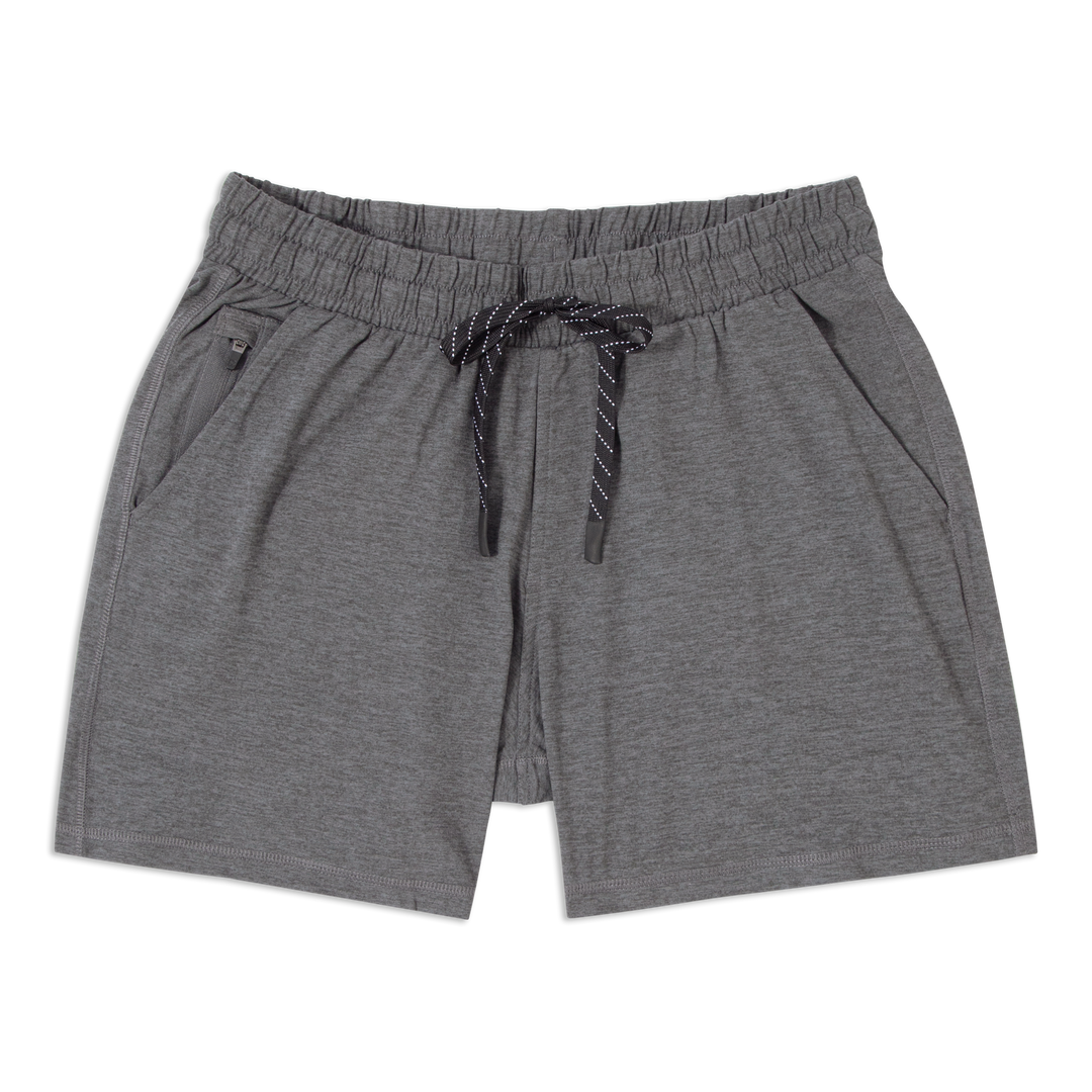 Tech Short 5 Charcoal front flat