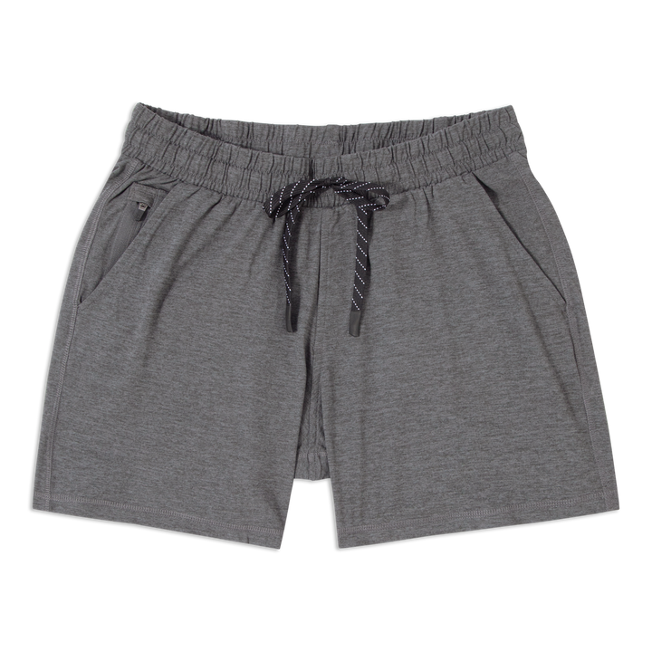 Tech Short 5 Charcoal front flat