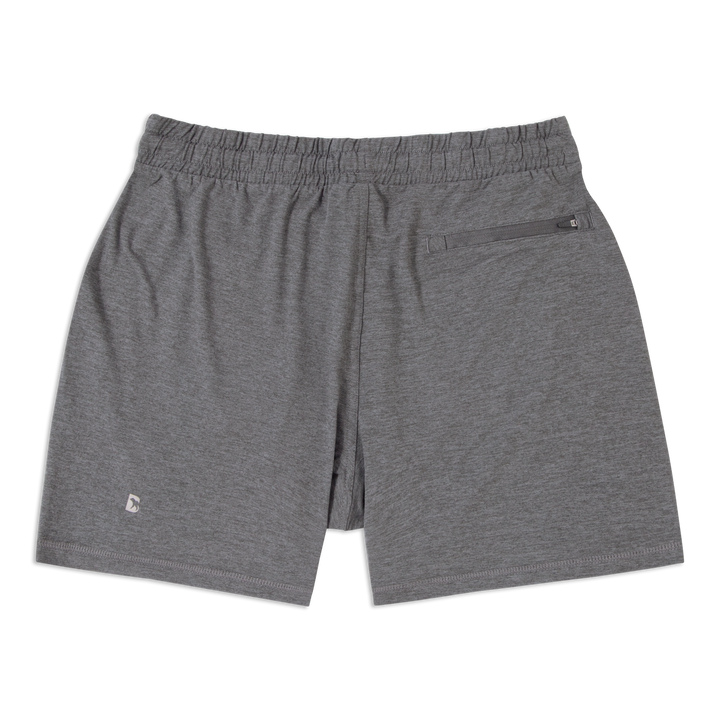 Tech Short 5 Charcoal back flat
