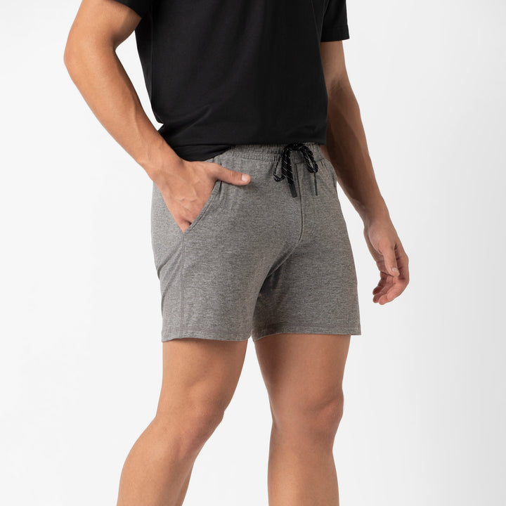Tech Short 5 Grey side on model