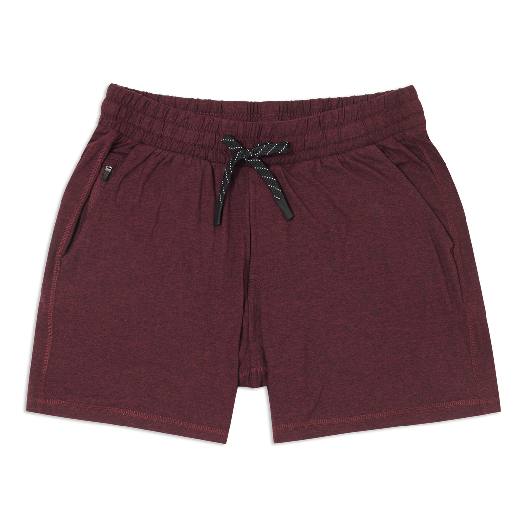 Tech Short 5 Maroon front flat
