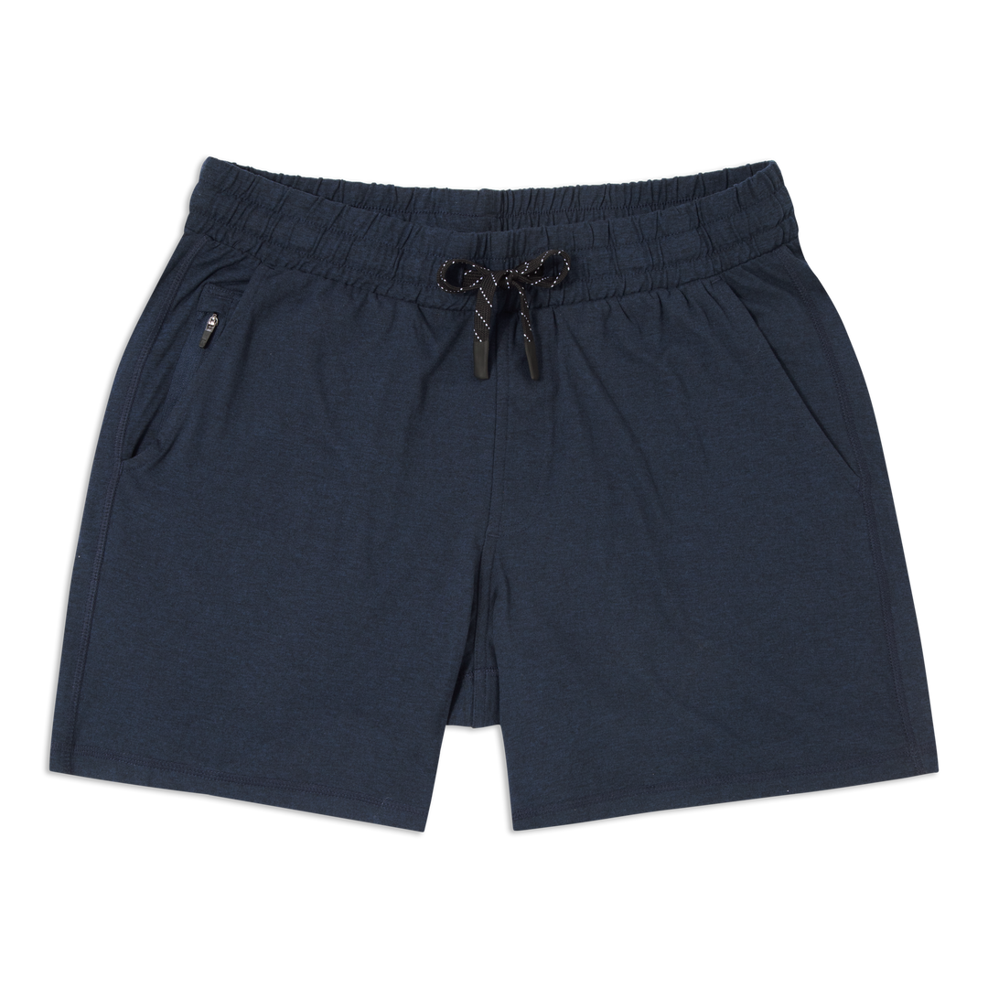 Tech Short 5 Navy front flat
