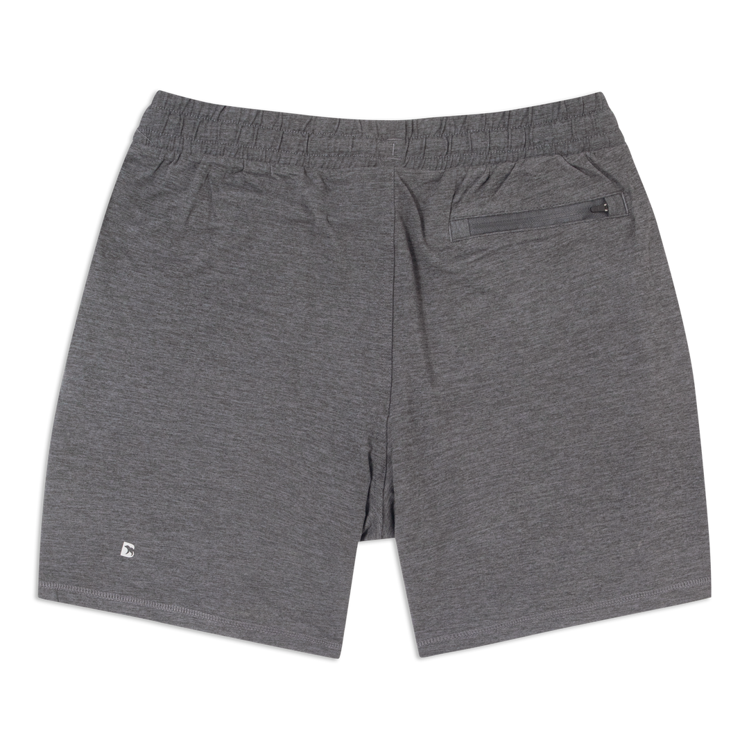 Tech Short 7 Charcoal back flat
