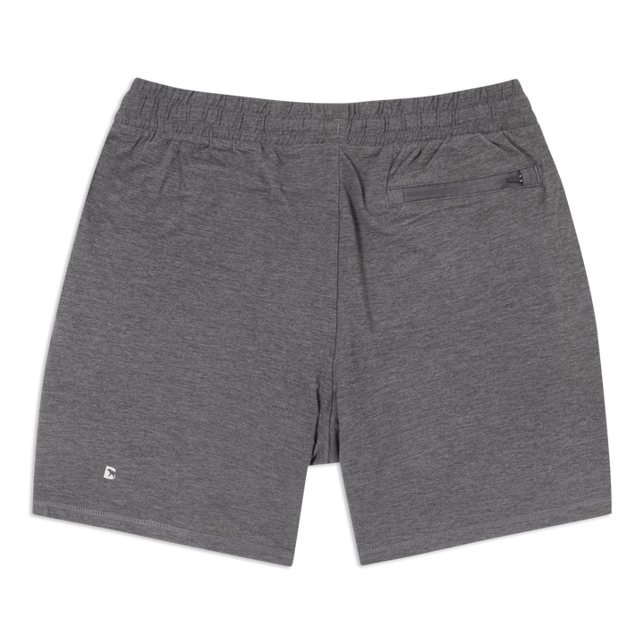 Tech Short 7 Charcoal back flat
