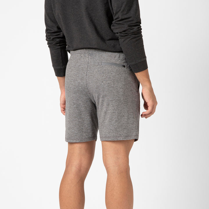 Tech Short 7 Grey back on model