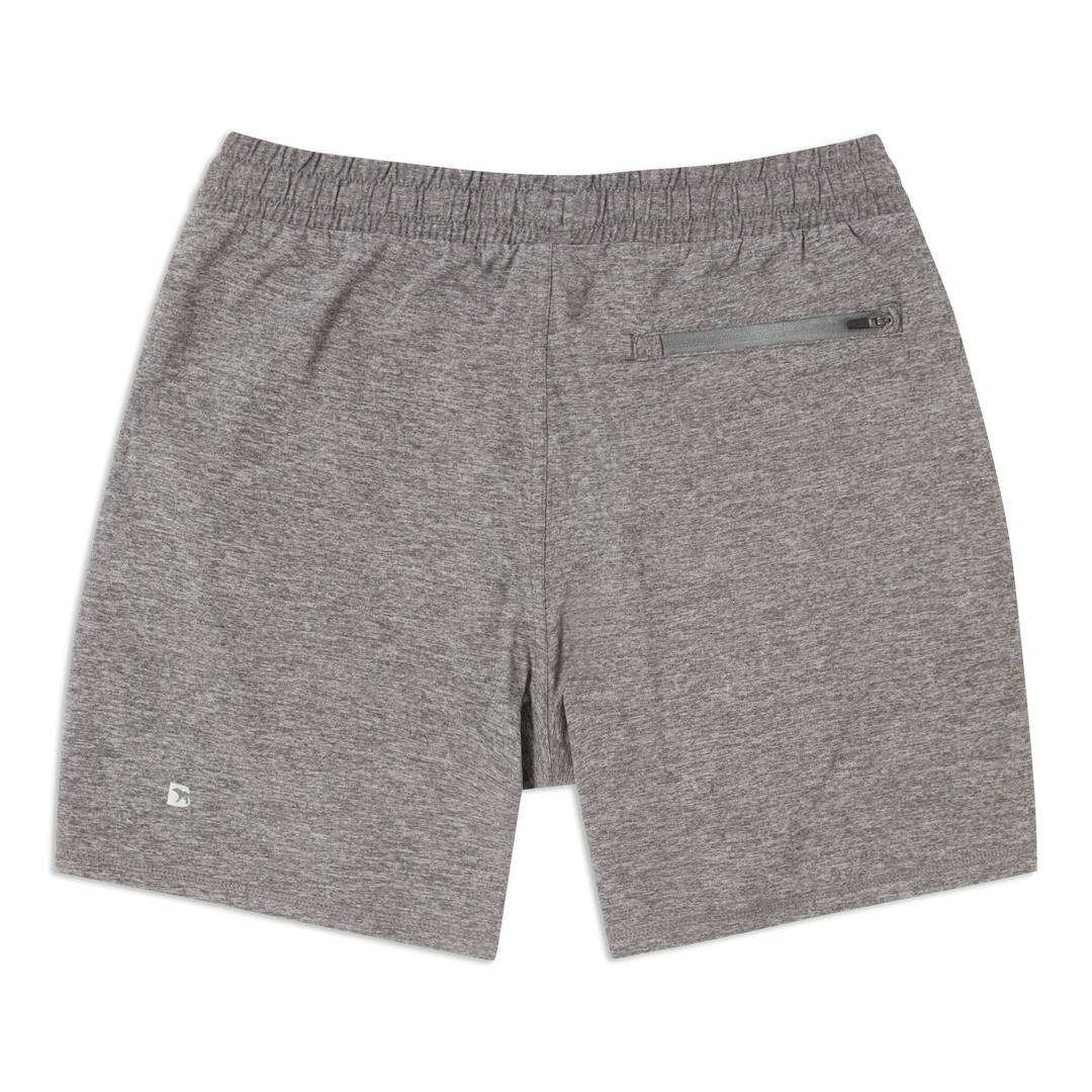 Tech Short 7 Grey back flat