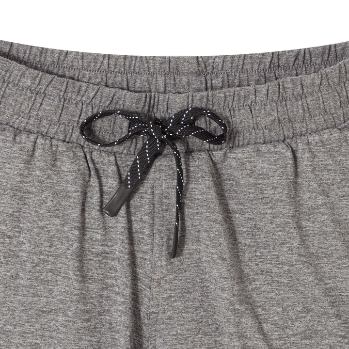 Tech Short 7 Grey close up front flat