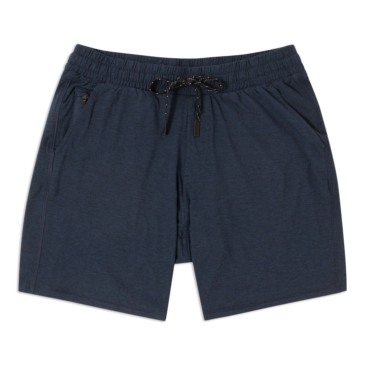 Tech Short 7 Navy front flat