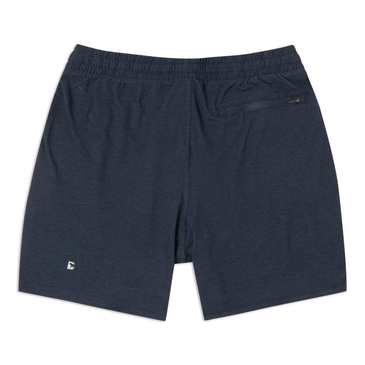 Tech Short 7 Navy back flat