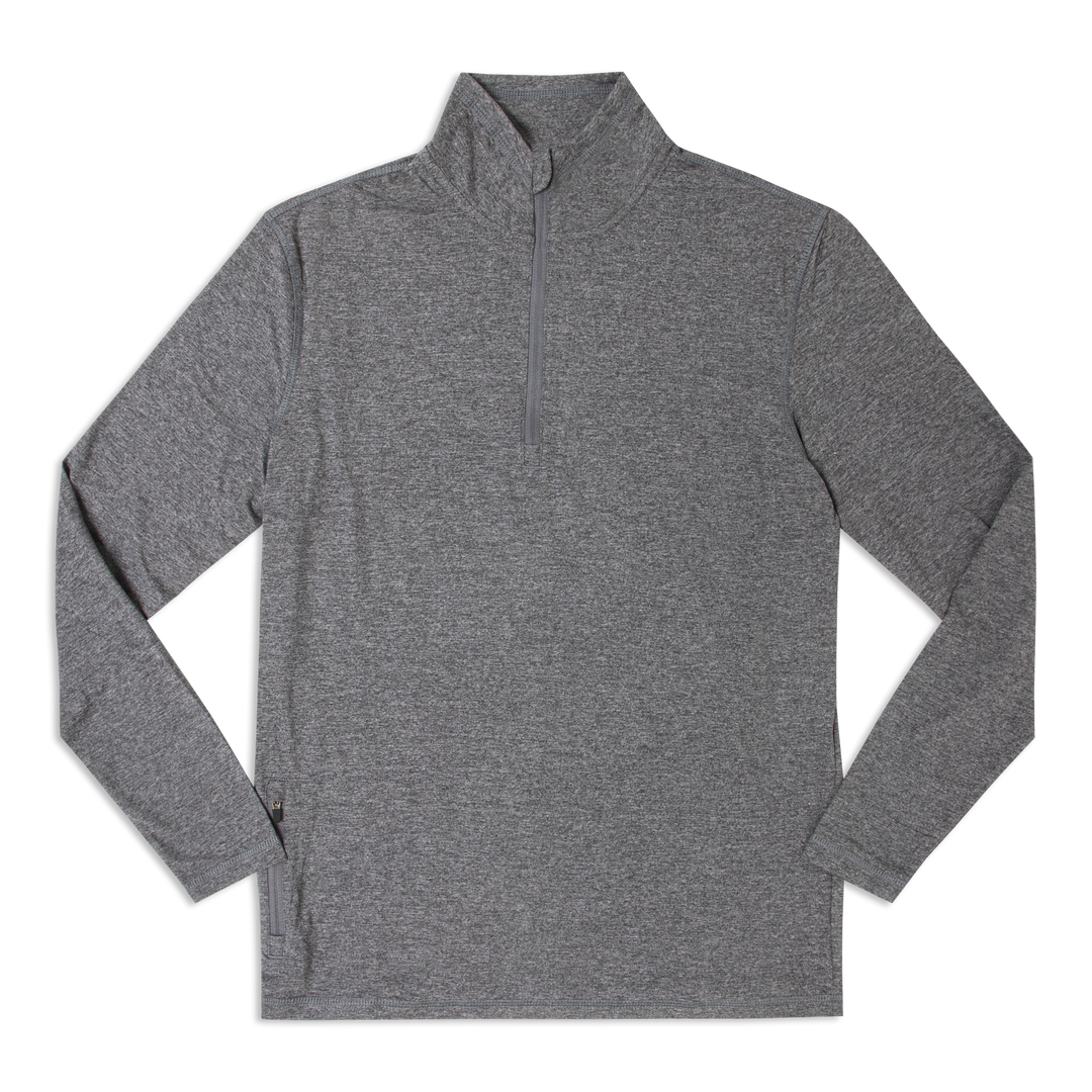 Tech Half Zip Grey front