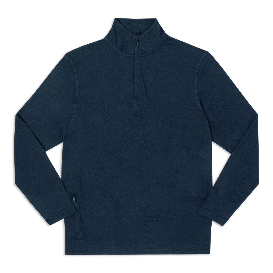 Tech Half Zip Navy front