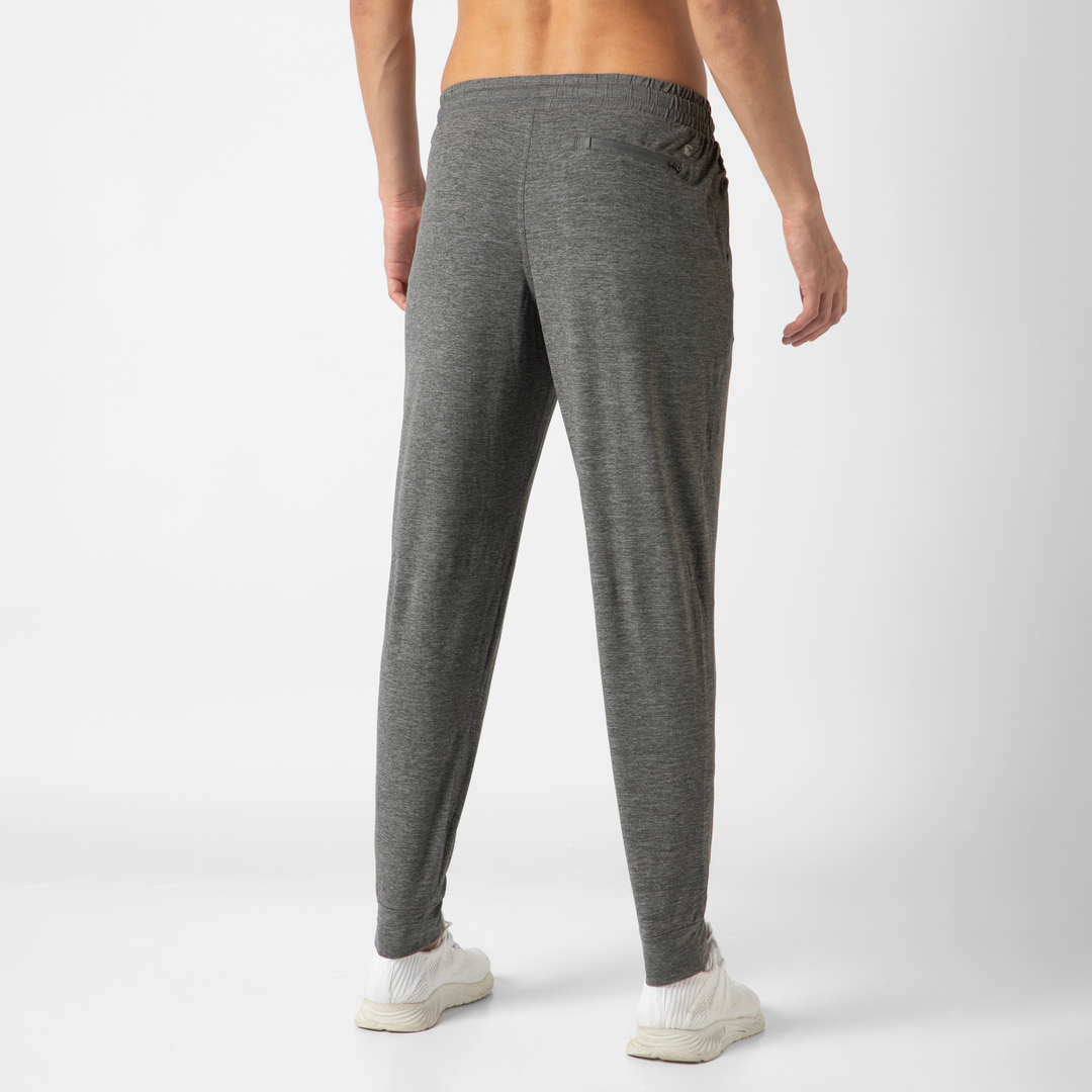 Tech Jogger Grey back on model