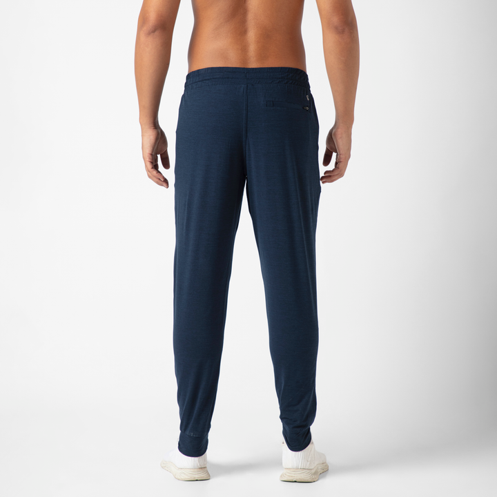 Tech Jogger Navy back on model